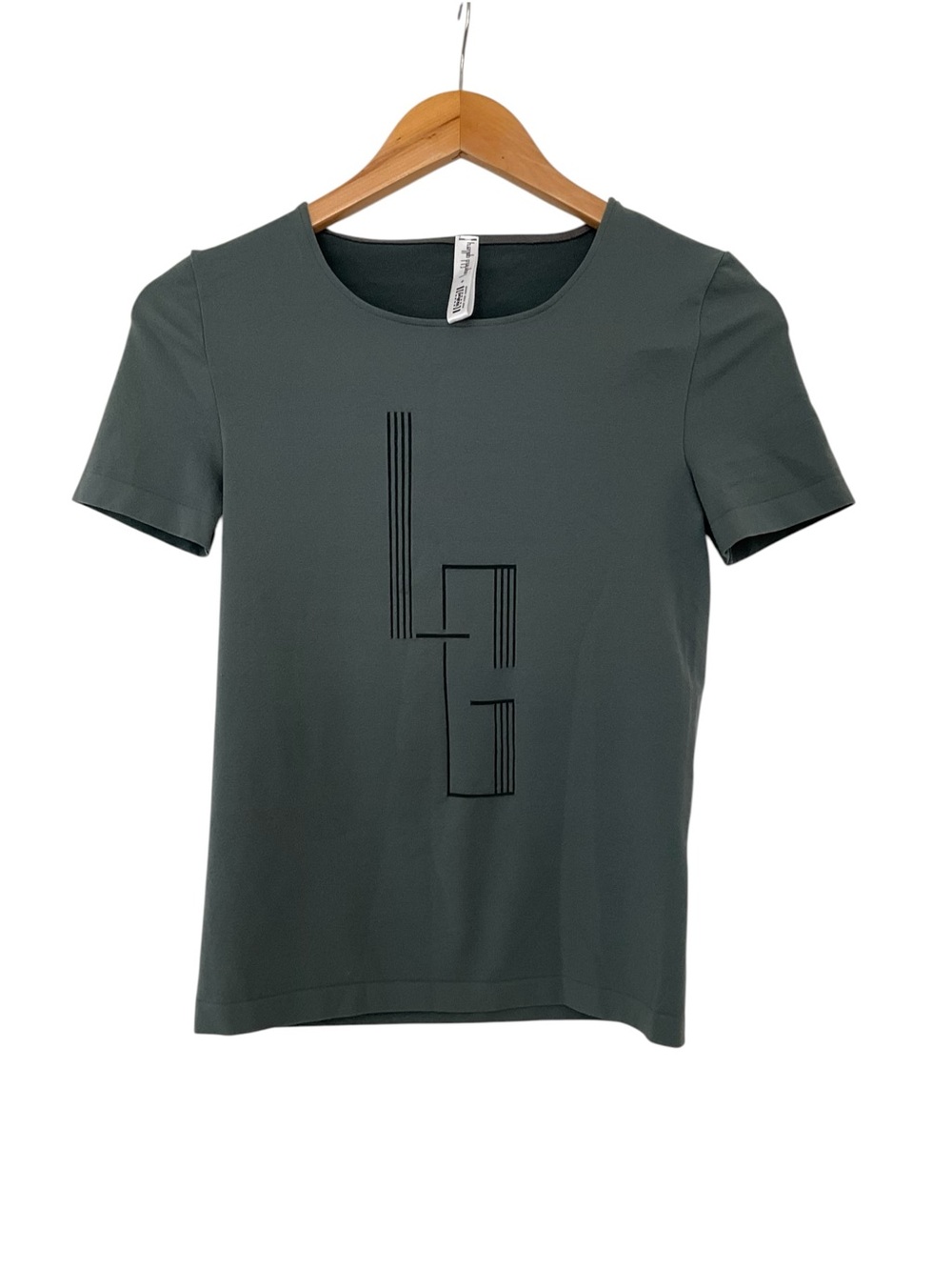 Y2K Wolford X Karl Gallery Lagerfeld Grey Tee Top M